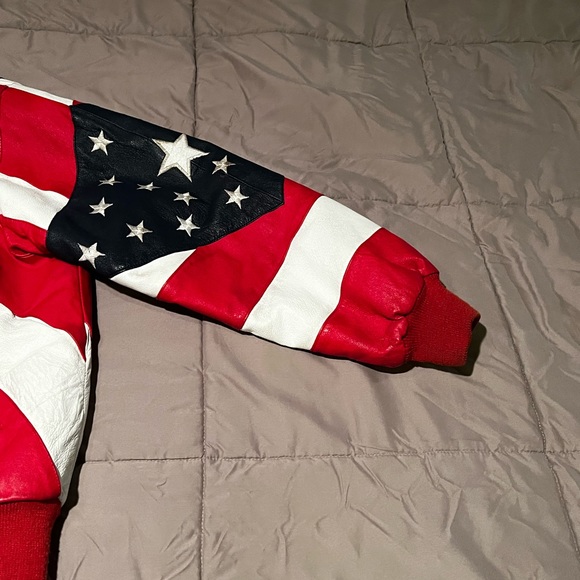 Vintage American flag leather - Picture 2 of 10